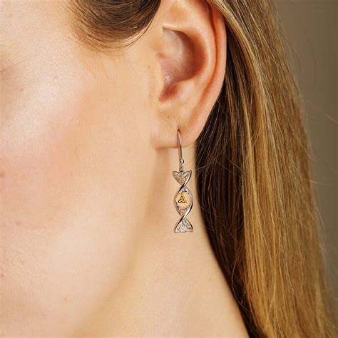 Sterling Silver Trinity Knot Earrings Claddaghrings