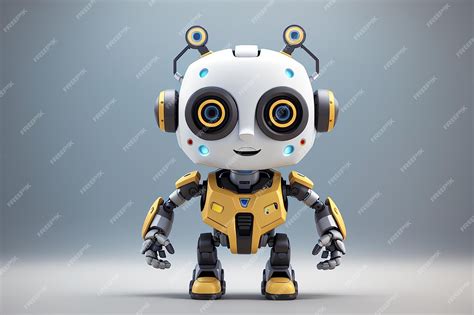 Premium Photo Cute Robot Vector Icon Illustration Techology Robot