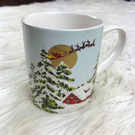 William Sonoma Christmas Sleigh Mug On Mercari Christmas Sleigh Mugs Christmas