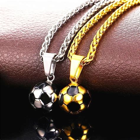 Sport Product Voetbal Ketting Met Rvs Ketting Ketting Voetbal Jongen