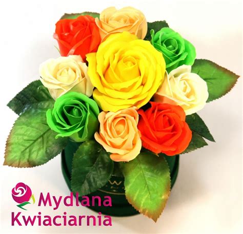 Mydlana Kwiaciarnia Bukiet Mydlany Kwiaty Mydlane Flower Box PREMIUM