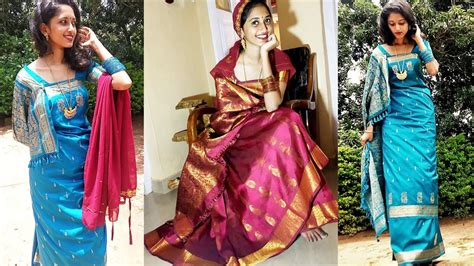 How To Drape A Kodava Coorgi Saree ಕೊಡವ ಶೈಲಿಯ ಸೀರೆ ಉಡಿಸುವುದು ಹೇಗೆ