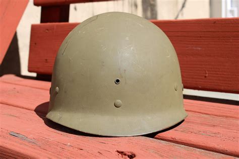 Wwii Usn Damage Control Schlueter M1 Helmet W Imp Liner