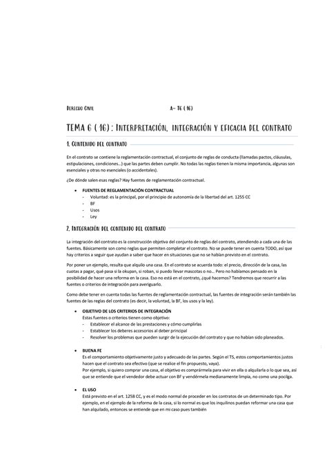 Lección 16 Derecho Civil 1 TEMA 6 16 Interpretación integración