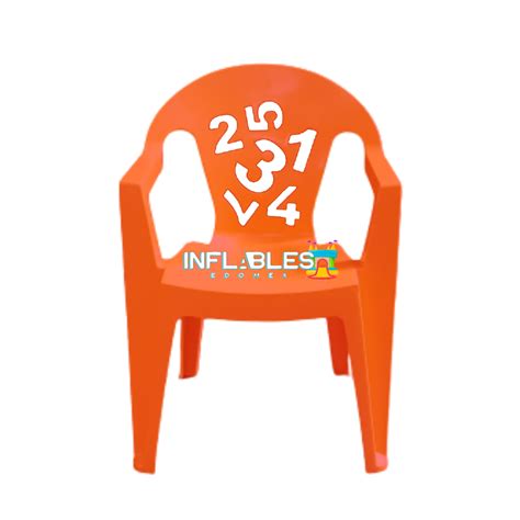 Silla Infantil De Plastico Modelo Numeros Inflables Edomex