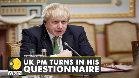 Partygate Scandal Uk Pm Boris Johnson Turns In His Questionnaire To Police Uk News Youtube