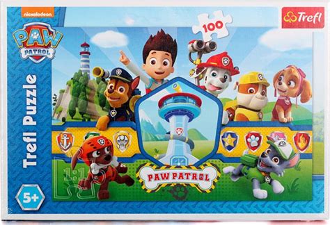 Trefl PAW Patrol Heldhaftig Team Puzzel 100 Stukjes Stradacom