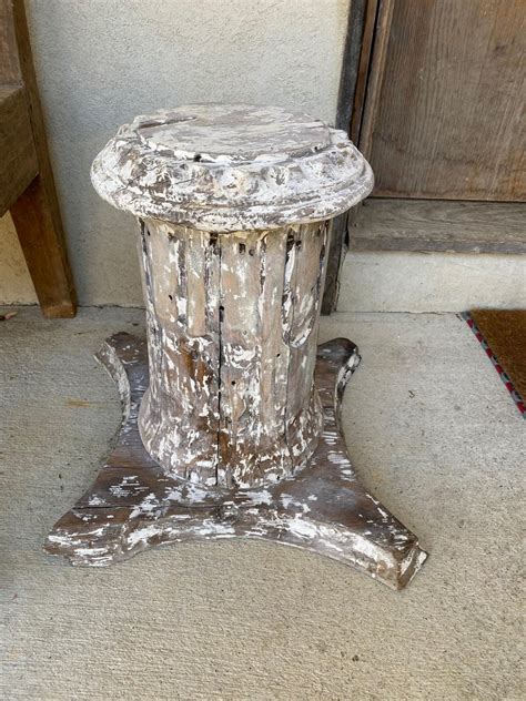 Antique Style Column Wood Pedestal Plinth For Sale At 1stdibs