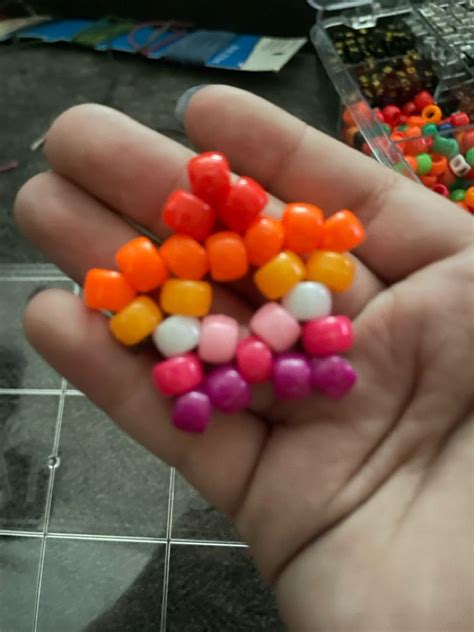 Lesbian Pride Kandi Star Bracelet