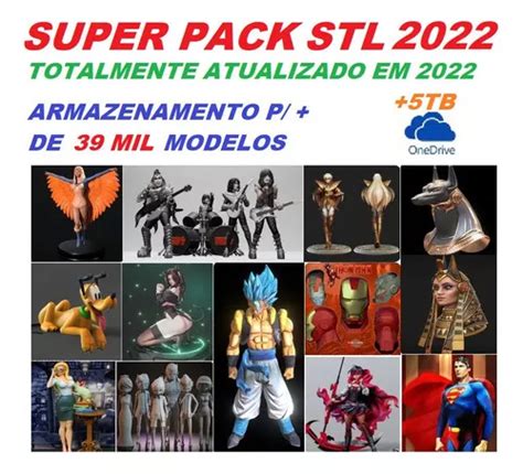 Pack Stl Para Impressora 3d 10 Mil Modelos Com Update Parcelamento