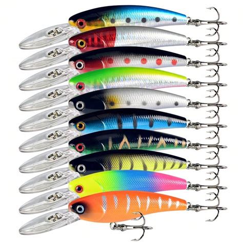 Deepwater Elongated Tongue Minnow Lure, Floating Surface Topwater For ...