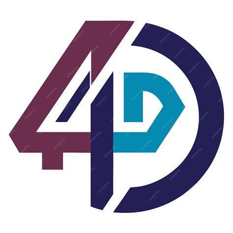 4P4 Modern Vector Logo Design Featuring a Stylish Icon Combining the