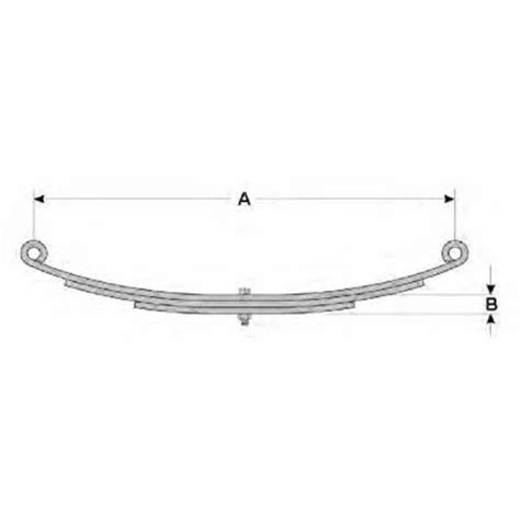 Aws 2 2 Leaf Double Eye Leaf Spring In Trailer Parts Category Double