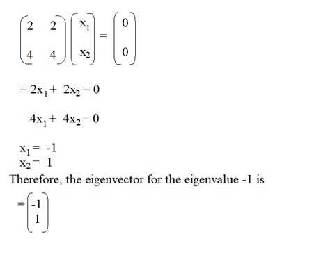 How To Calculate Eigenvectors