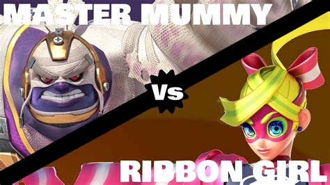 Master Mummy Vs Ribbon Girl Special ARMS Match YouTube