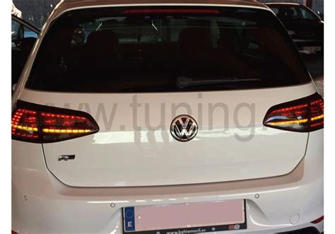 Juego De Pilotos Traseros Led Vw Golf 7 13 Rojo Aumado Led Gti Look