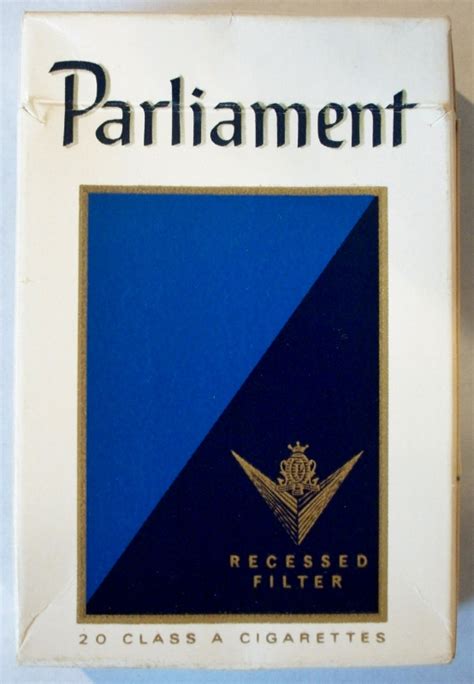 Parliament Recessed Filter box – vintage American Cigarette Pack ...