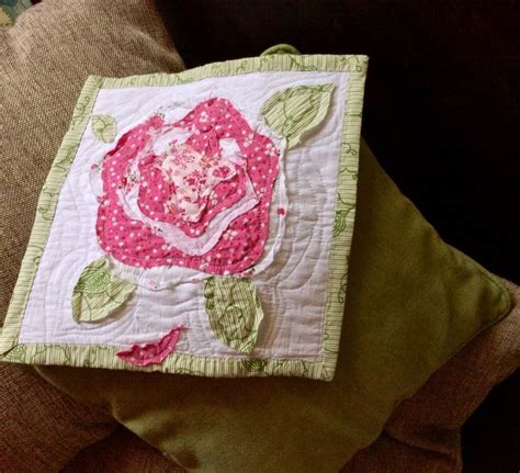 A Quilted French Rose  Rose Quilt Shabby Chic Quilts Quilt Patterns