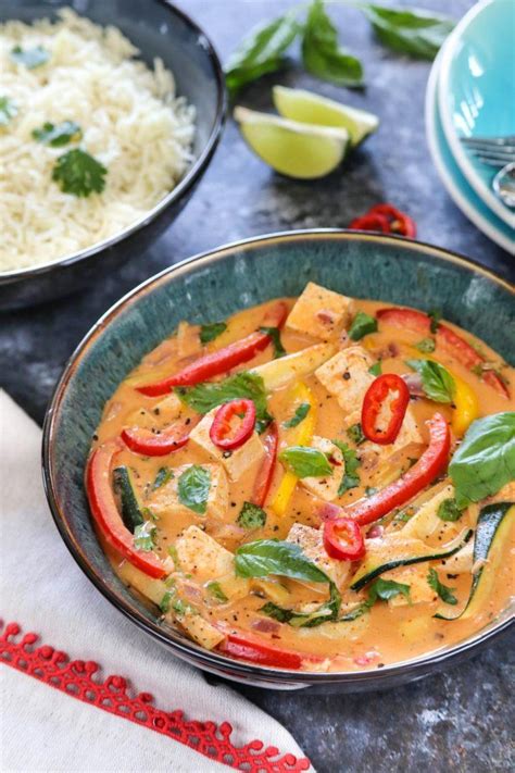 Vegan Thai Red Curry With Tofu And Vegetablesvegetable Tofu Red Curry