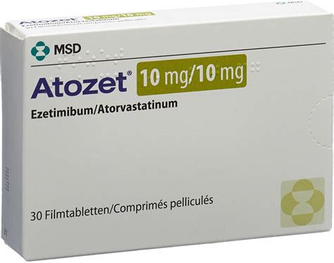 Atozet Filmtabletten 1010mg 30 Stück In Der Adler Apotheke