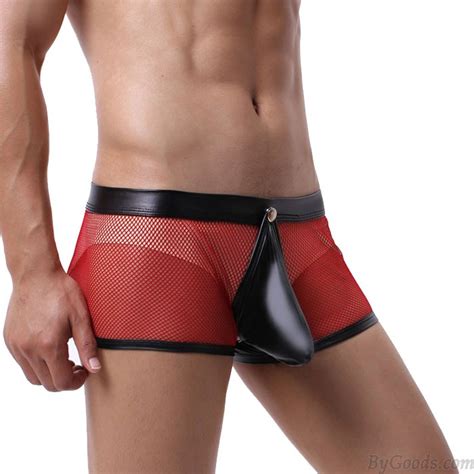 Sexy Mallas Hombre Pene Forma Gladiador Malla Transparente Perspectiva