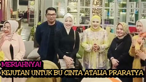 SURPRISE UNTUK BU CINTA ATALIA PRARATYA DI ULANG TAHUN KE 50 RIDWAN