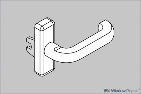 Schüco Fenstergriff mit Mitnehmergabel Window Repair e K