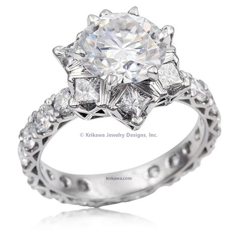 Deluxe Snowflake Engagement Ring