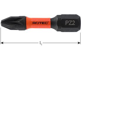 817.1001, IMPACT Bit PZ 1x30 mm | Rotec