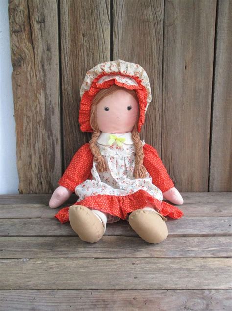 Holly Hobbie S Friend Carrie Rag Doll Large 26 Knickerbocker Vintage Original In 2022 Holly