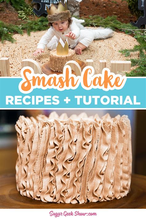 First Birthday Smash Cake Tutorial Video Sugar Geek Show