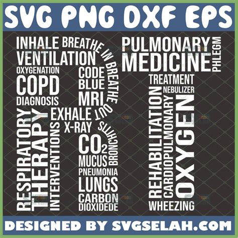 Rt SVG, Respiratory Therapist SVG, Therapy Word Art SVG, Health Care ...