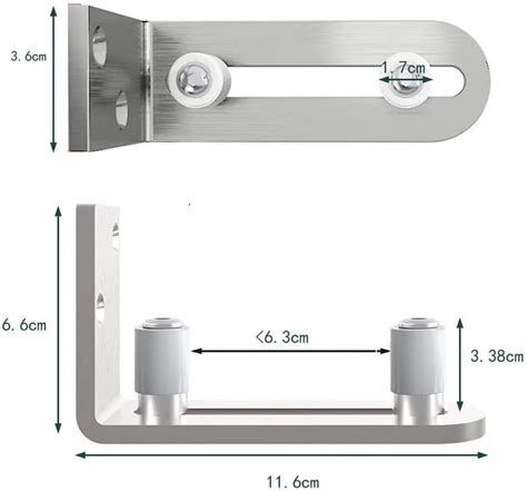 Buy QINAIXQM Adjustable Floor Guide Sliding Barn Door Wall Door Bottom