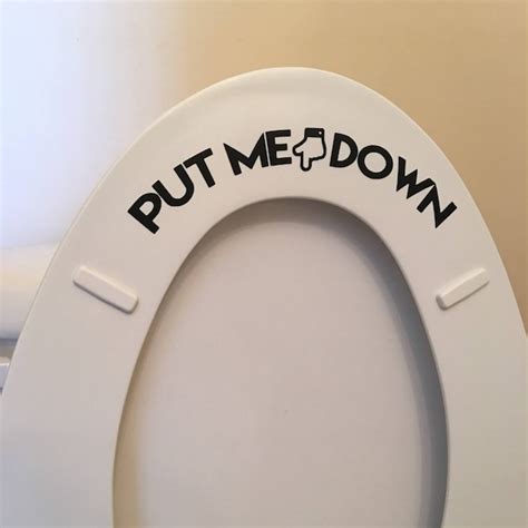 Toilet Seat Decal Etsy