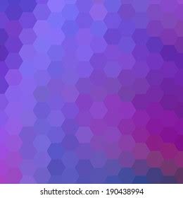 Lilac Hexagons Mosaic Style Presentation Layout Stock Vector Royalty