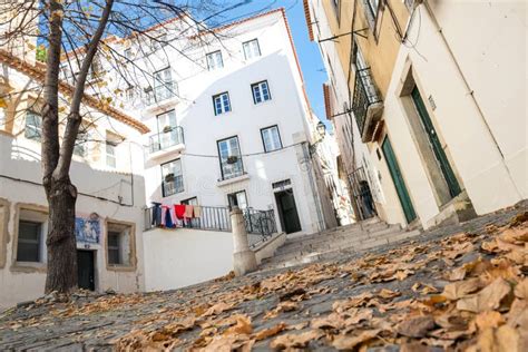 Beautiful Alfama District in Lisbon, Portugal Stock Image - Image of ...