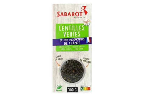 Lentilles Vertes De Nos Producteurs De France Sabarot G La