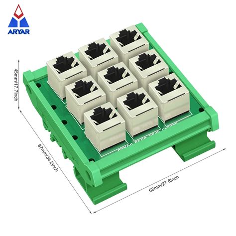 Сборный интерфейсный модуль сборной платы RJ45 8P8C с DIN-рейкой и ...