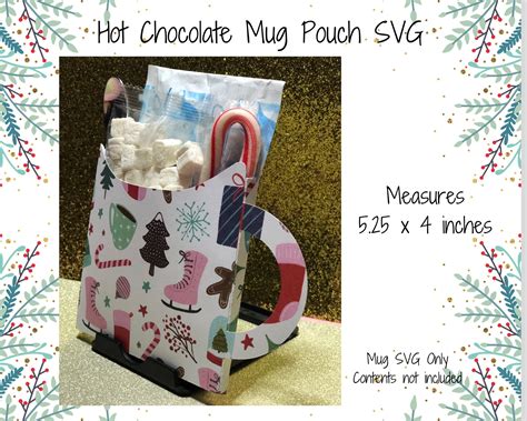 Hot Chocolate Mug SVG Fillable Mug SVG File Cameo File Etsy UK