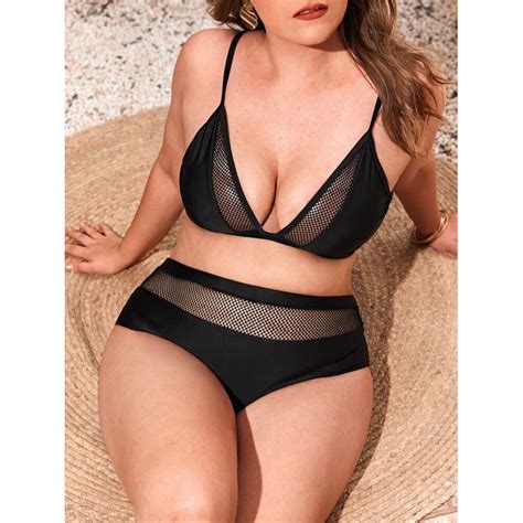 Jual Shein Curve Swimwear Plus Size Bikini Big Size Baju Renang Jumbo