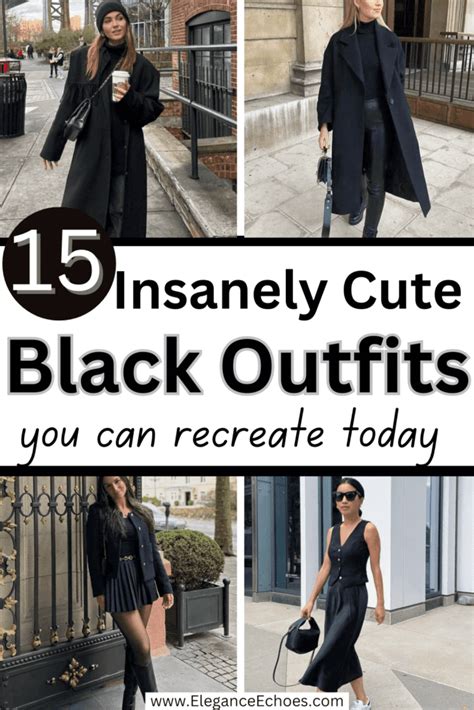 Mastering the Art of Aesthetic Black Outfits with 15 Inspo Ideas