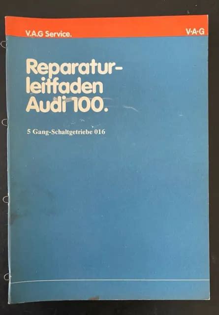 Audi Orig Vag Reparatur Leitfaden Werkstatthandbuch Gang