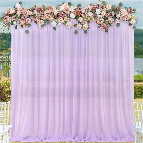 Amazon Lilac Backdrop Curtain For Birthday Parties 2 Panels 5ft