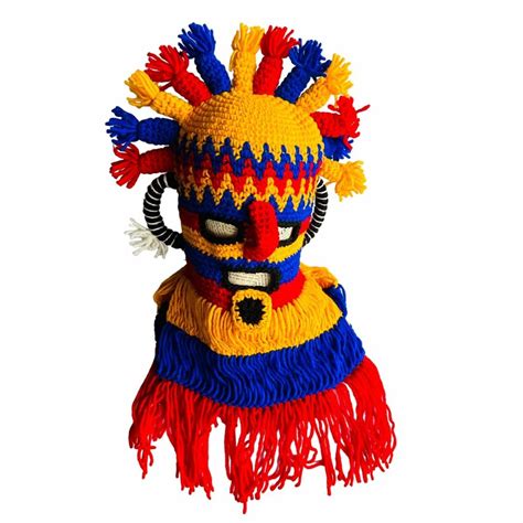 OZ Handmade Exotic Adult Mask Aya Diablo Huma Incas Ecuador Inti Raymi