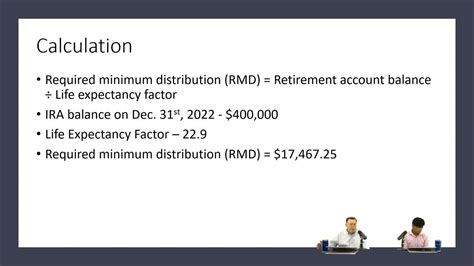 How To Calculate Required Minimum Distribution Rmd Youtube