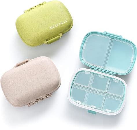 Amazon Meacolia Pack Compartments Travel Pill Organizer Daily