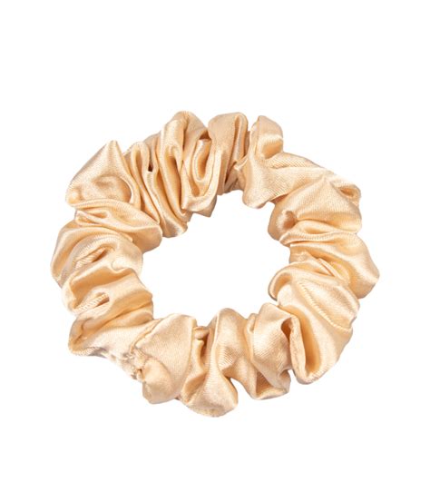 ONLYGHD MAŁA SATYNOWA SCRUNCHIE gumka szampańska