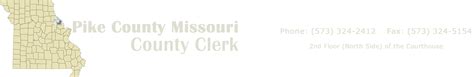 Useful Info | Pike County Missouri County Clerk's Office