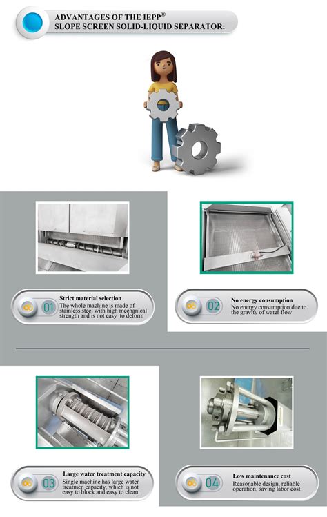 Sloped Screen Solid Liquid Separator Super Atomization Dissolved Air