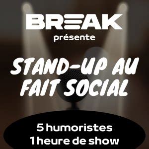 Tickets Stand Up Au Fait Social Billetweb